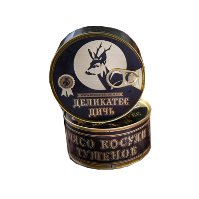 Мясо косули тушеное Деликатес дичь 325г ж/б Россия