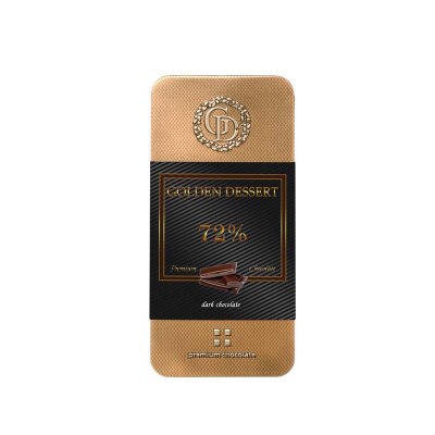 Шоколад Голден Десерт горький 72% 100г ж/б Россия