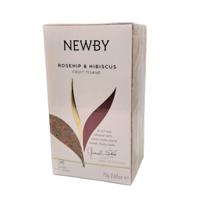 Чай Ньюби шиповник и гибискус 25п*2г к/к Великобритания
