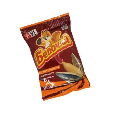 Семя подсолн белочка хl семечки жар 100г пп