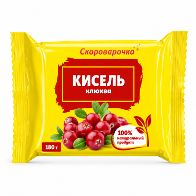 Кисель Скороварочка клюква 180г пп