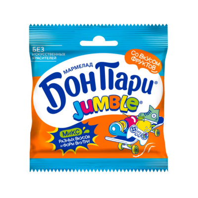 Мармелад БонПари Джабл фрукты 40г пп