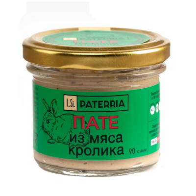 Пате Патеррия из мяса кролика 90г с/б Россия