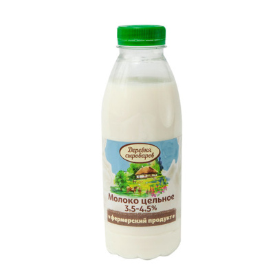Молоко деревня сыроваров пастер 3.5-4,5% 900мл бут