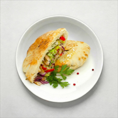 Шаурма в пите по-гречески