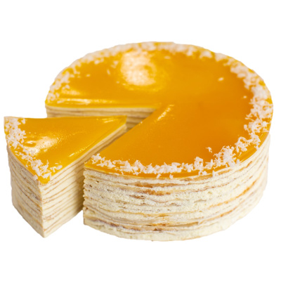 Торт блинный с маракуйей