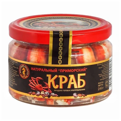 Мясо краба первая крупная фаланга Морской продукт 400г сб