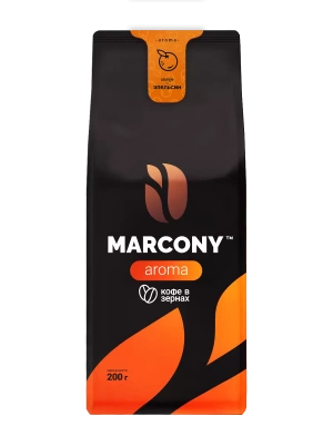 Кофе маркони арома молотый 200г со вкусом апельсина