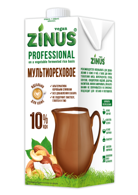Напиток растительный мультиореховый Zinus 10% 1л тп 