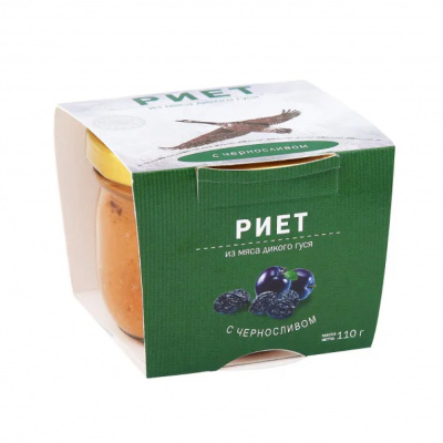 Риет из мяса дикого гуся с черносливом 100г сб норильский мпк