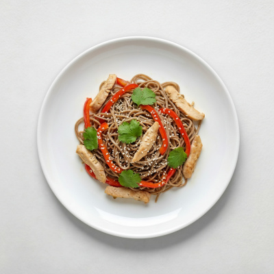 Соба с курицей 250г