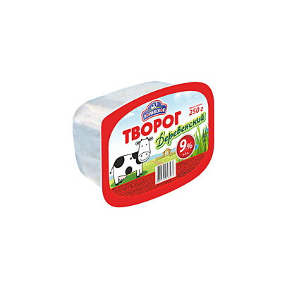 Творог Деревенский 9% 250г п/к Россия