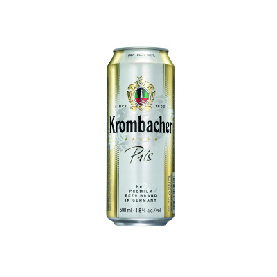 Пиво Кромбахер светлое 4.8% 0.5л жб Германия