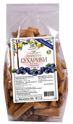 Сухарики Вкусстория яблочные Белевские с черникой 250г пп