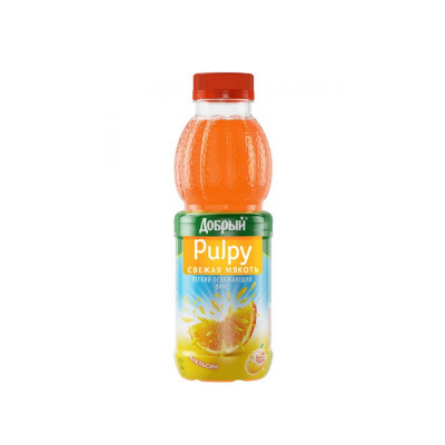 Напиток сокосодержащий Палпи апельсин 0,45л п/б Россия