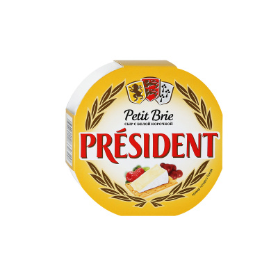 Сыр Президент Петит Бри с белой корочкой 60% 125г Россия