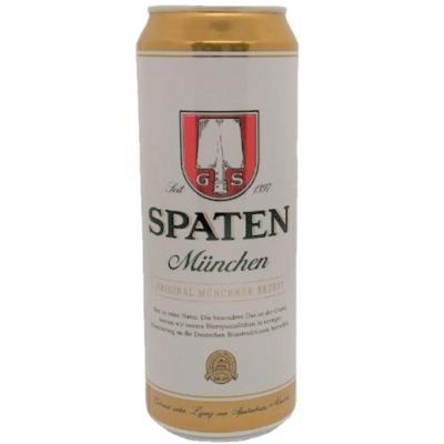 Пиво шпатен мюнхен хеллес светлое 5.2% 0.45л жб