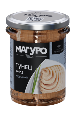 Тунец натуральный филе полосатый магуро 200г сб