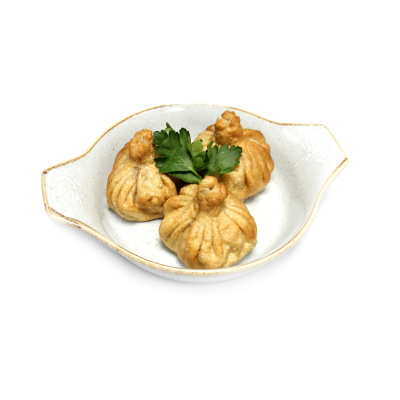 Хинкали с мясом жареные