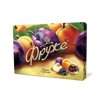 Конфеты Фруже Фрукты в шоколаде 190г к/к Россия