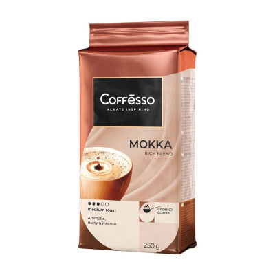 Кофе Гиованначчи Каффе Мокка молотый 250г жб Италия