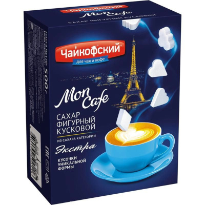 Сахар рафинад мон кафе 500г кк фигурный