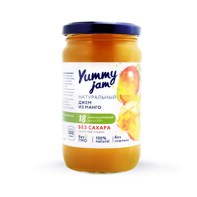 Джем Ямми манго без сахара без глютена 350г с/б Россия