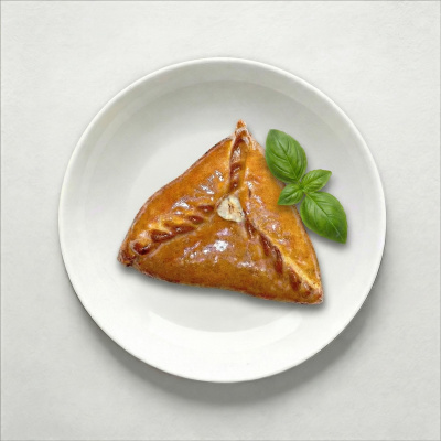 Кулебяка с капустой постная на ржаном тесте