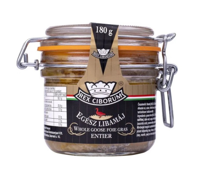 Печень гусиная фуа-гра натур цельная 180г с/б Рекс Сиборум Венгрия