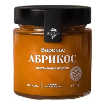 Варенье из абрикоса на сиропе топинамбура 200г сб барри бриют