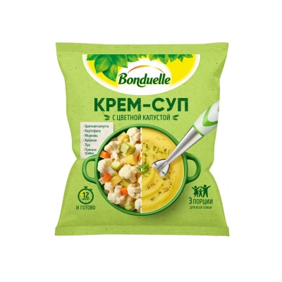 Бондюэль крем суп с цветной капустой замор 350г пп