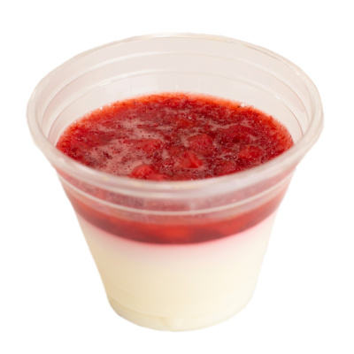 Десерт Панна Котта с клубникой