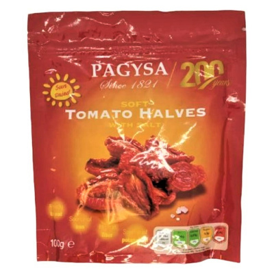 Томаты пагуся 100г дой пак вяленые мягкие с солью