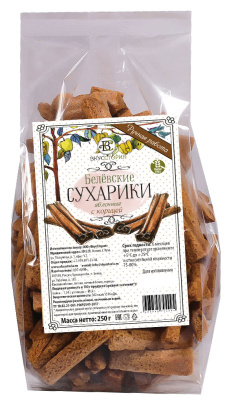 Сухарики Вкусстория яблочные Белевские с корицей 250г пп