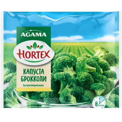 Капуста брокколи агама хортекс быстрозаморож 400г