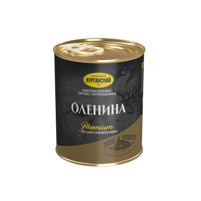 Оленина Эксклюзив Стандарт с ягодами можжевельника 340г ж/б ключ Россия