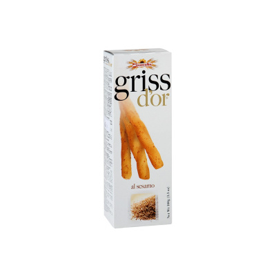 Палочки хлебные Панеалба Грис Дор с кунжутом 100г Италия