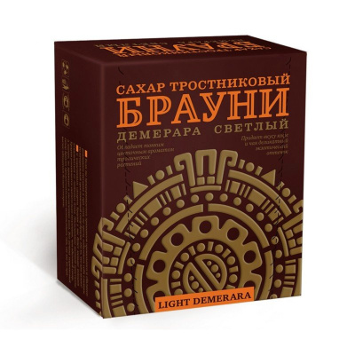 Сахар тросниковый кусковой мон кафе 0,5кг брауни
